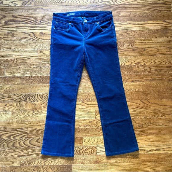 Kut From the Kloth Karen Corduroy Baby Bootcut Size Six Color Blue - Picture 1 of 8
